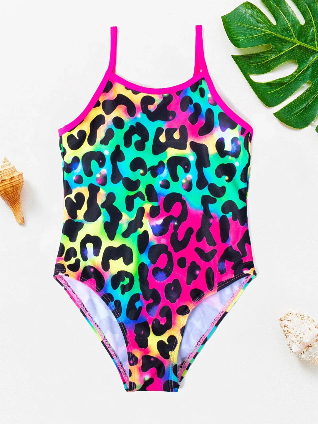 Girls' Swimsuit with Mermaid and Unicorn Design – Perfect for Children Aged 8 to 12