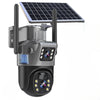 Solar-Powered Dual-Lens Security Camera | 10x Zoom, 360° PTZ | 12,000 mAh, IP66