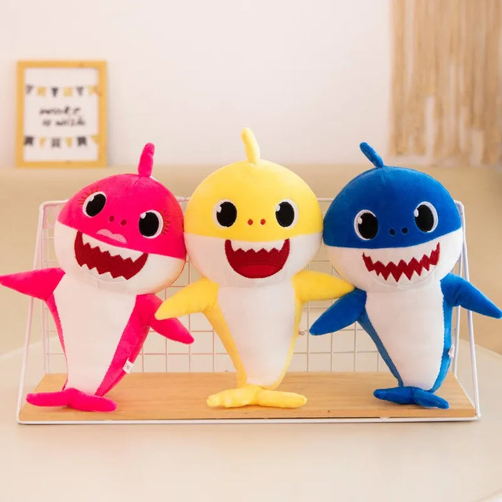 Singing Shark Plush Toy with Music and Lights – GlowShark
