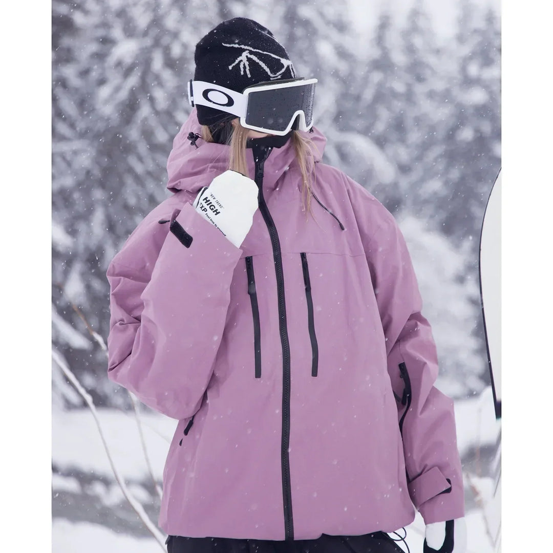 Unisex Hooded Ski Jacket for Skiing, Snowboarding and Outdoor Wear