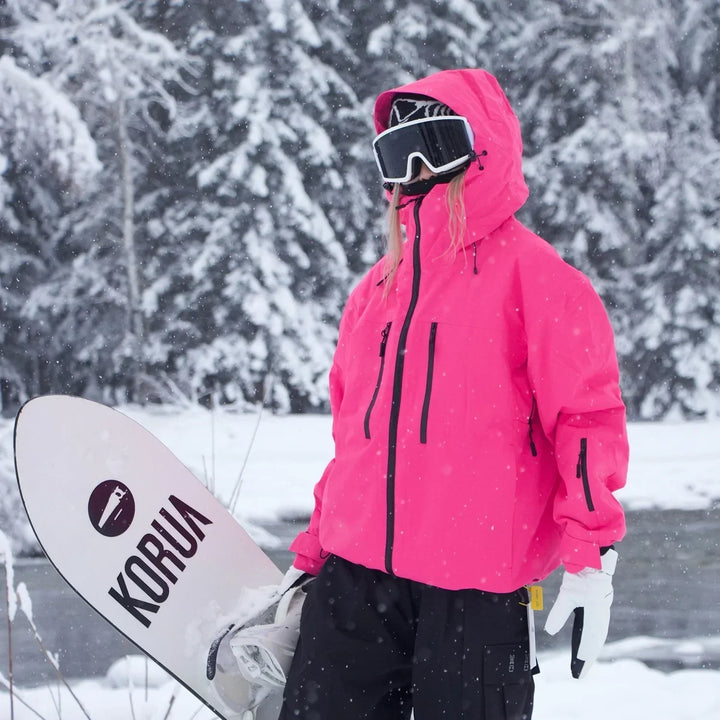 Unisex Hooded Ski Jacket for Skiing, Snowboarding and Outdoor Wear