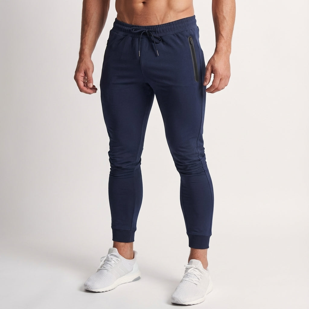 Slim Fit Training Trousers Made from Cotton Blend - Johnny