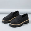 Slip-On Loafers with Low Block Heel - Liv
