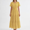 Short Sleeve Midi Dress