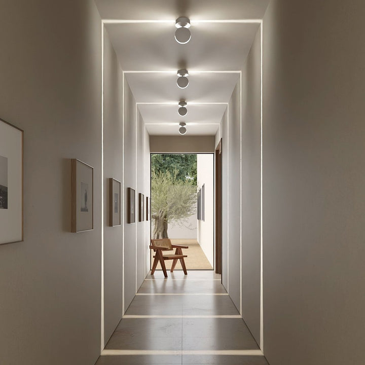 LED Wall Light with Spot Function | 360° Rotating Head | Square Light Cone