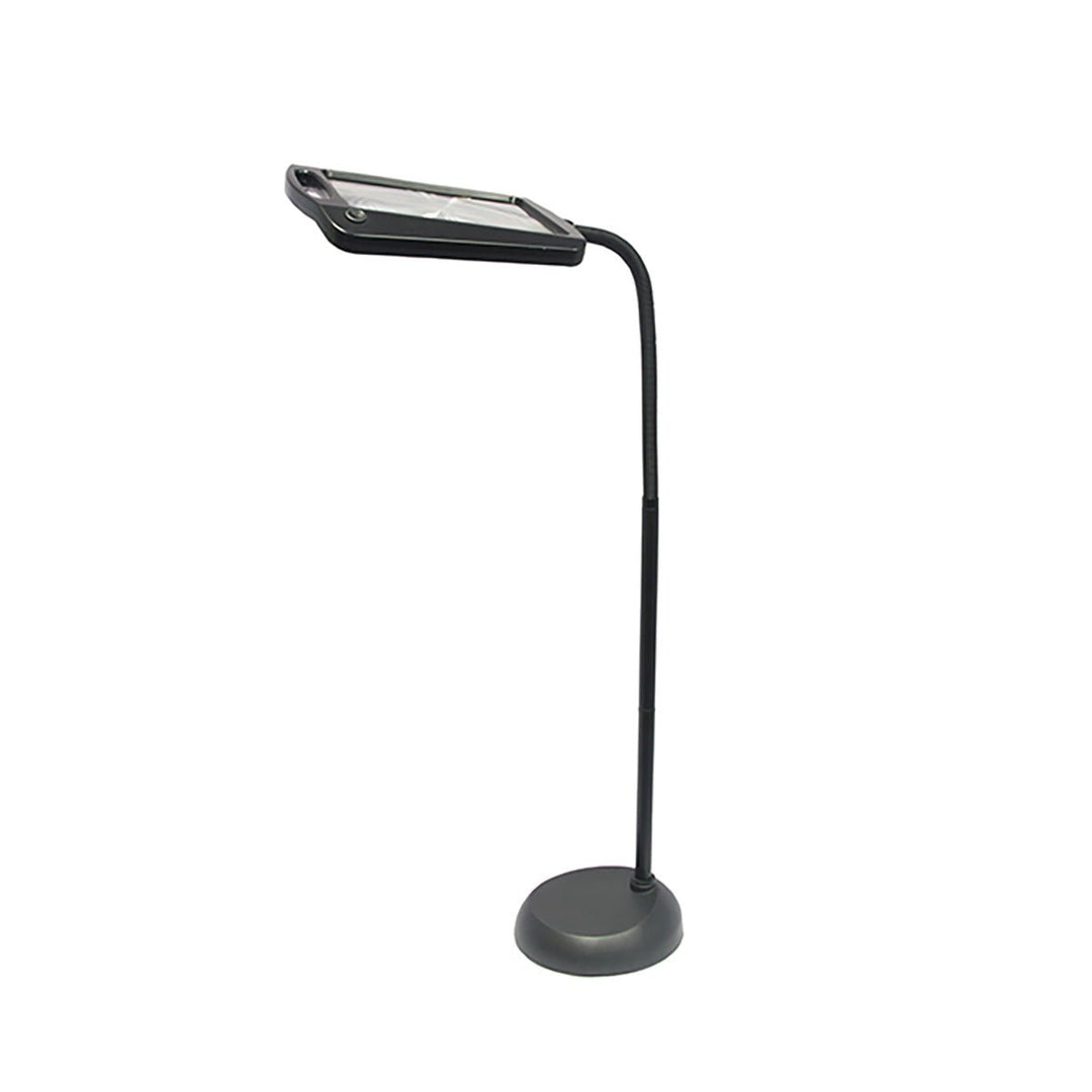 Floor Lamp with 3x Magnifier and Flexible Gooseneck for Precision Work