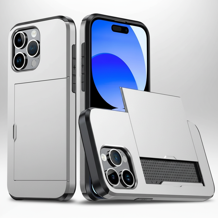 Shockproof TPU Polycarbonate Card Holder Case - CardaShield