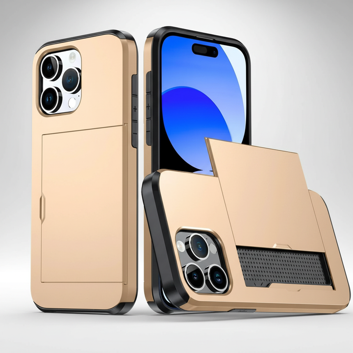 Shockproof TPU Polycarbonate Card Holder Case - CardaShield