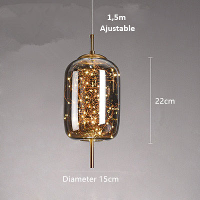 AstraGlow Modern Suspension Light | Luxury LED Pendant Lamp for Bedside