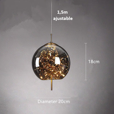 AstraGlow Modern Suspension Light | Luxury LED Pendant Lamp for Bedside