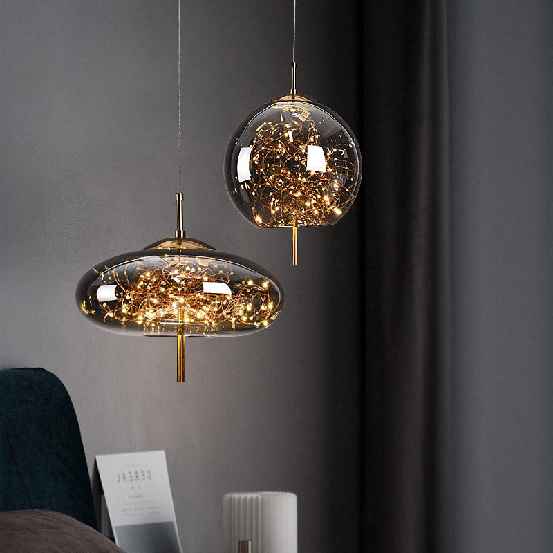 AstraGlow Modern Suspension Light | Luxury LED Pendant Lamp for Bedside