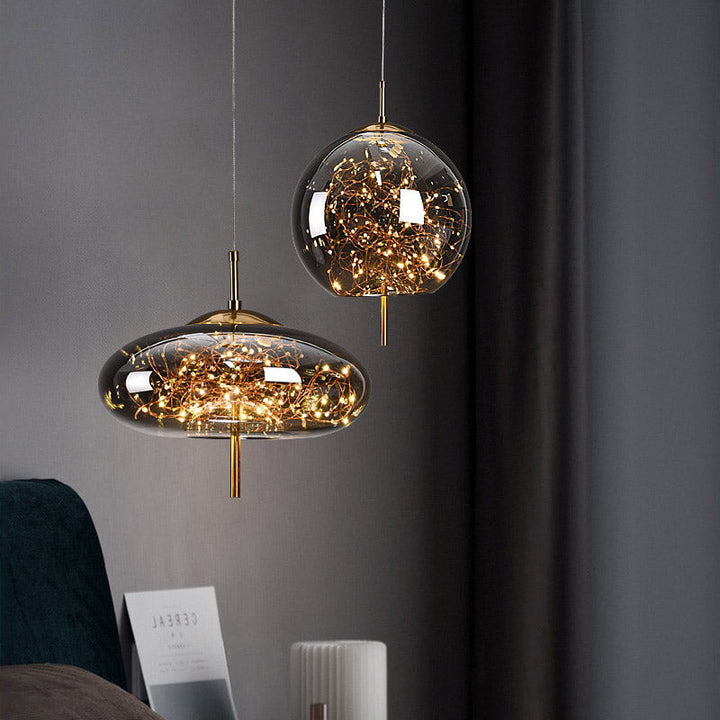 AstraGlow Modern Suspension Light | Luxury LED Pendant Lamp for Bedside