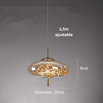 AstraGlow Modern Suspension Light | Luxury LED Pendant Lamp for Bedside