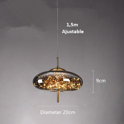 AstraGlow Modern Suspension Light | Luxury LED Pendant Lamp for Bedside