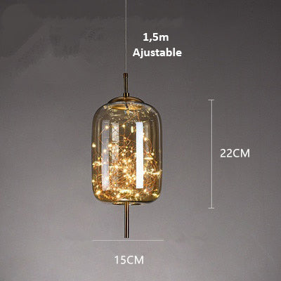 AstraGlow Modern Suspension Light | Luxury LED Pendant Lamp for Bedside