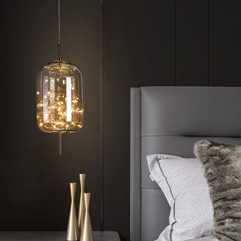 AstraGlow Modern Suspension Light | Luxury LED Pendant Lamp for Bedside
