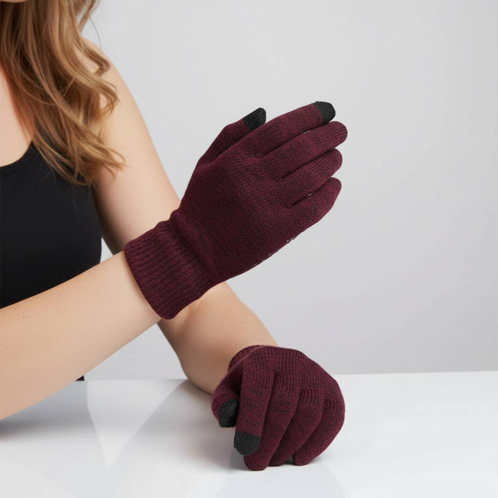 Thermal Knitted Gloves - CozyConnect