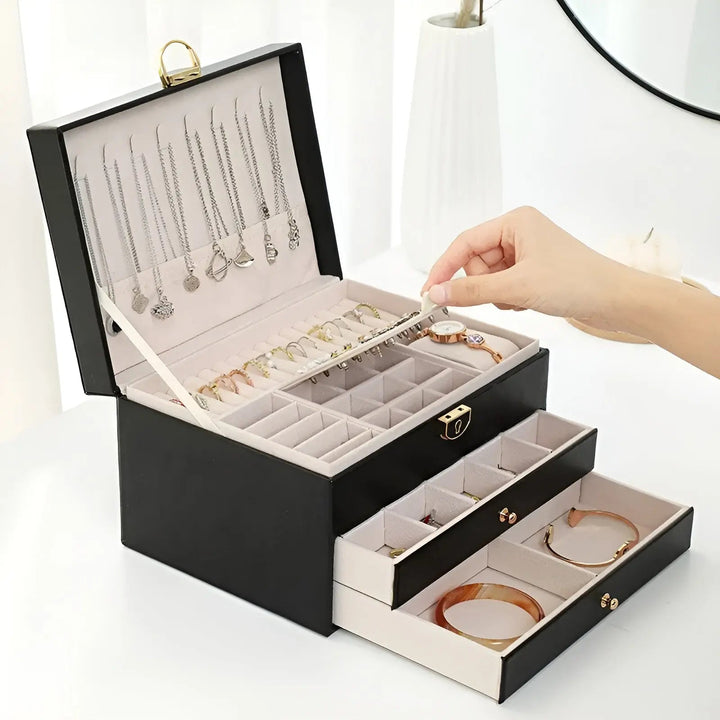 Luxury Multi-Layer Jewellery Box – Elegant, Sustainable Organiser