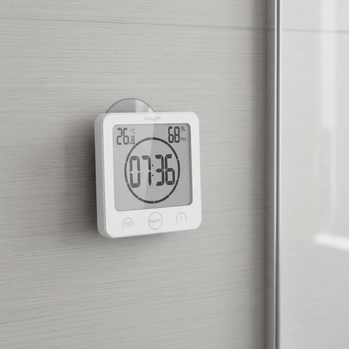 Shower Timer with Suction Cup Mount - SplashClock