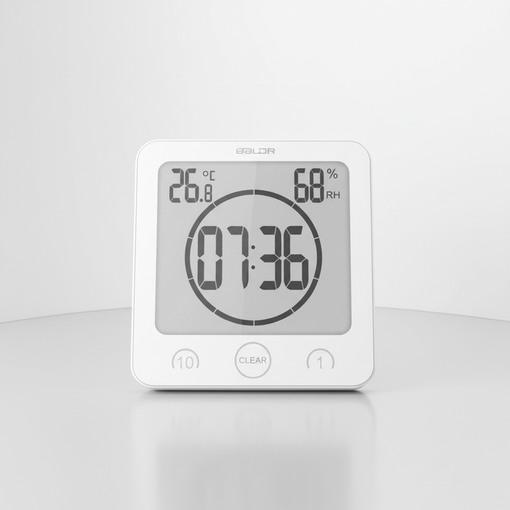Shower Timer with Suction Cup Mount - SplashClock