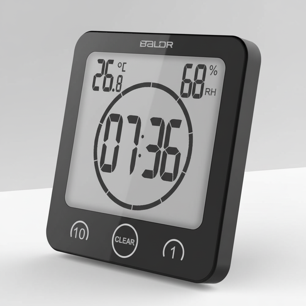 Shower Timer with Suction Cup Mount - SplashClock