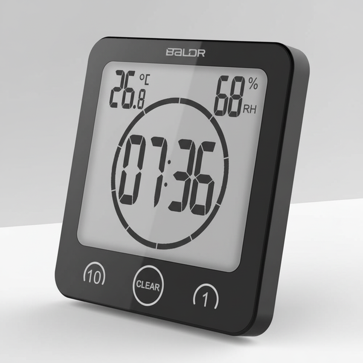 Shower Timer with Suction Cup Mount - SplashClock