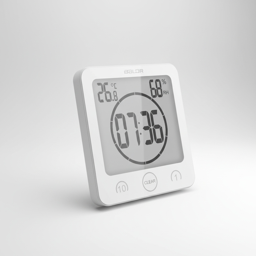 Shower Timer with Suction Cup Mount - SplashClock