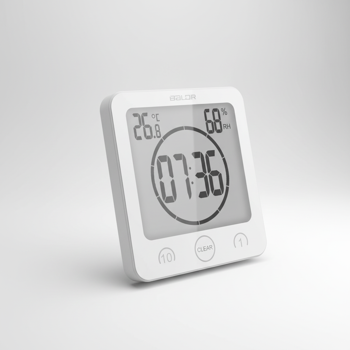 Shower Timer with Suction Cup Mount - SplashClock