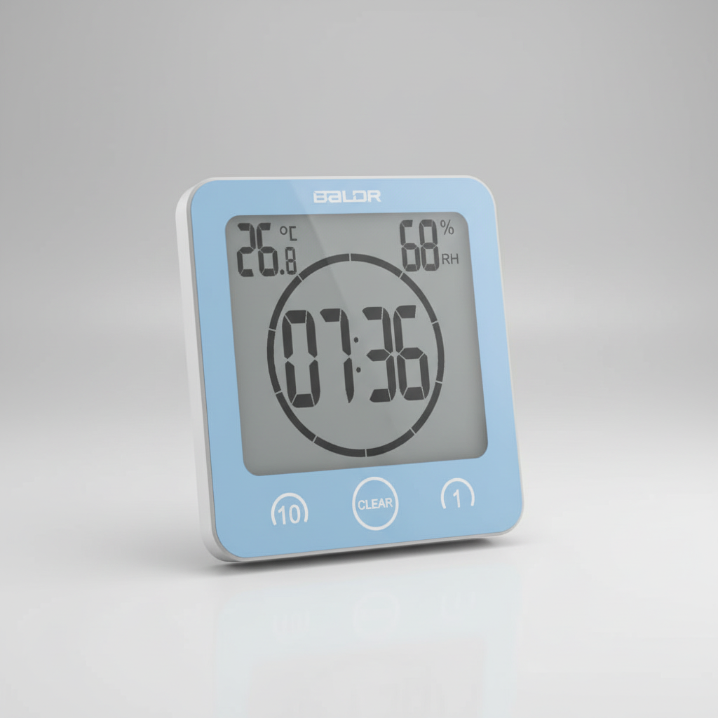 Shower Timer with Suction Cup Mount - SplashClock