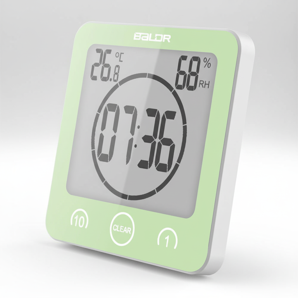 Shower Timer with Suction Cup Mount - SplashClock