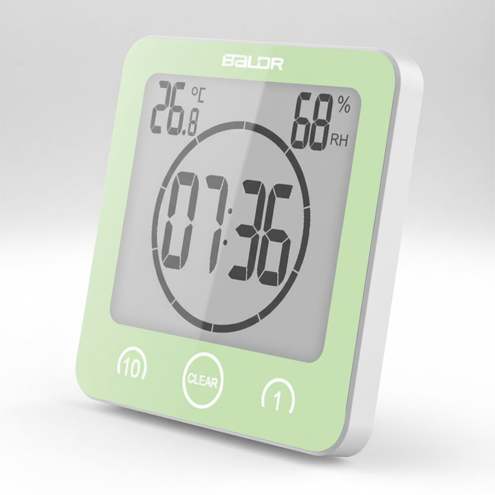 Shower Timer with Suction Cup Mount - SplashClock
