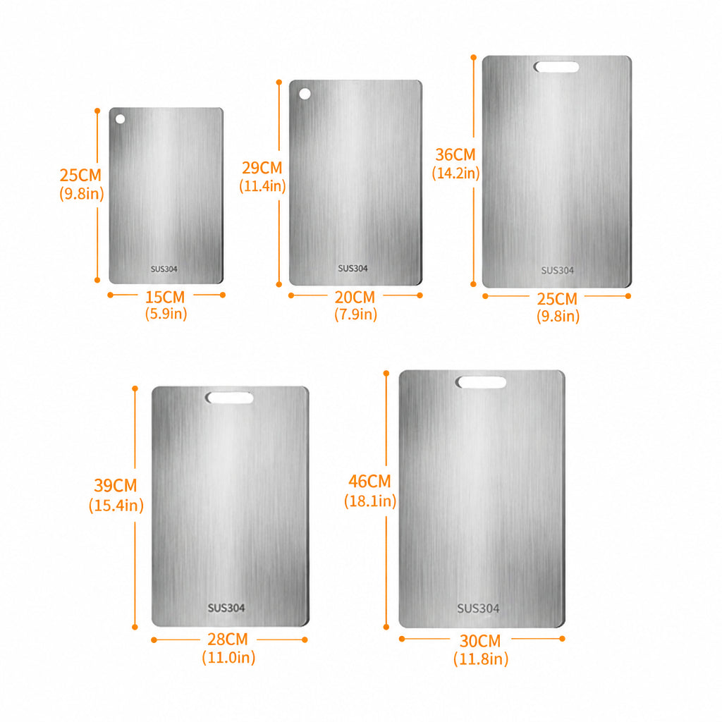 Titanium Kitchen Chopping Board – 316 Grade, Double-Sided
