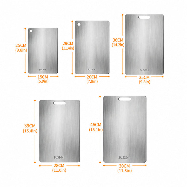 Titanium Kitchen Chopping Board – 316 Grade, Double-Sided