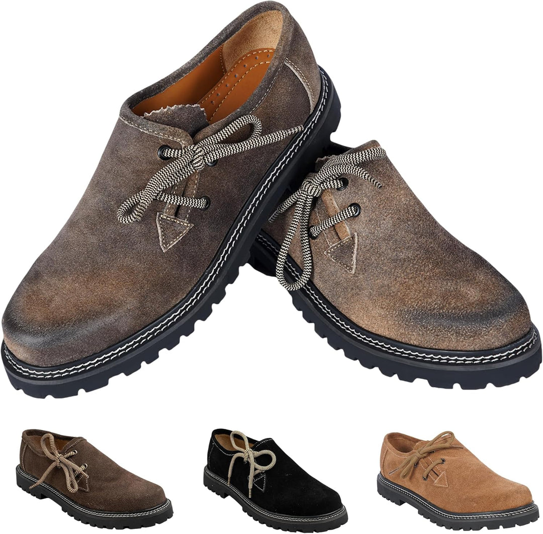 Men's Traditional Suede Haferl Shoes – Oktoberfest 2026