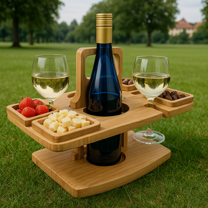 Portable Wooden Picnic Table – WineNest