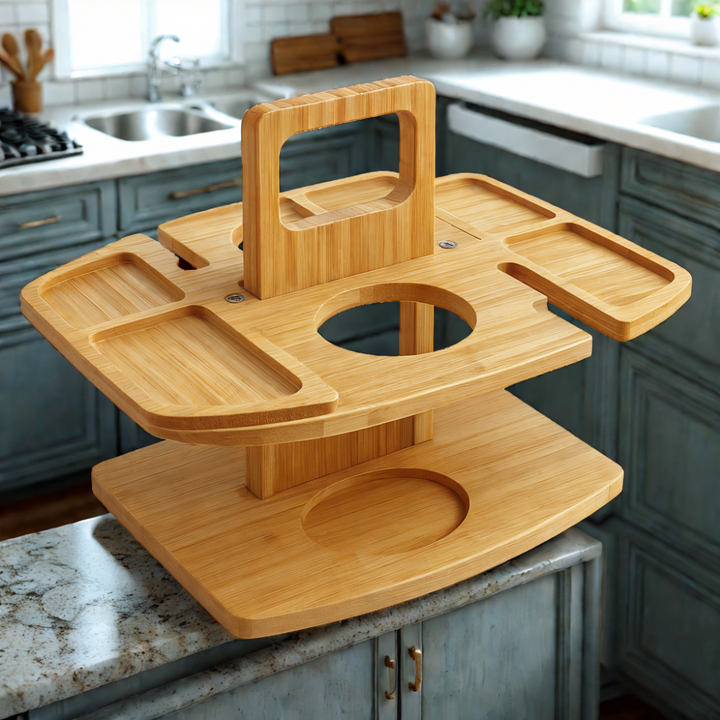 Portable Wooden Picnic Table – WineNest