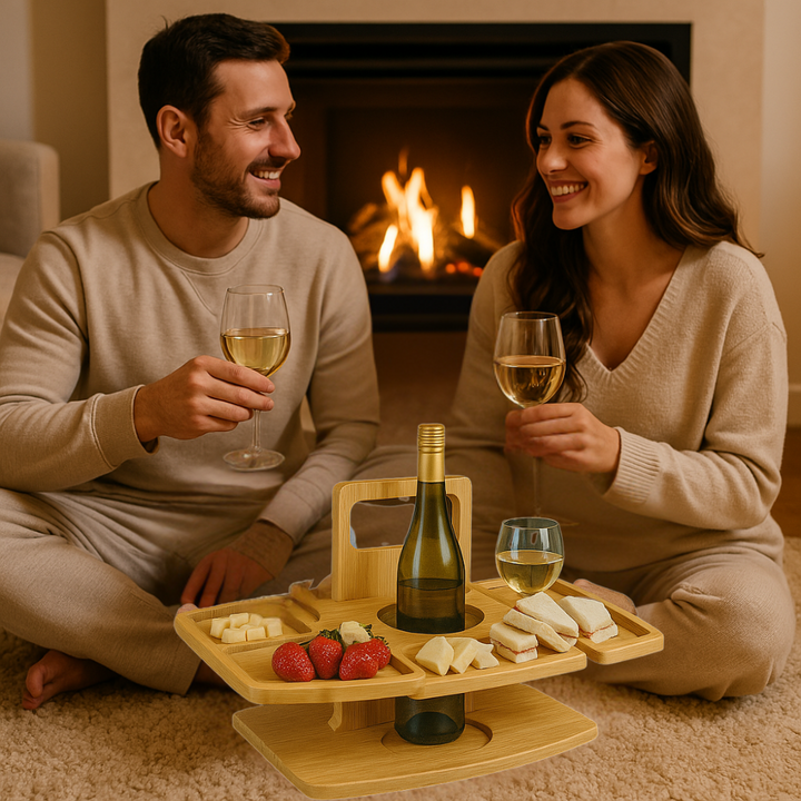 Portable Wooden Picnic Table – WineNest