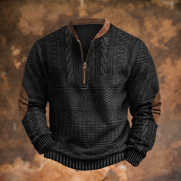 Men's jumper | Practical quarter zip & warming fit