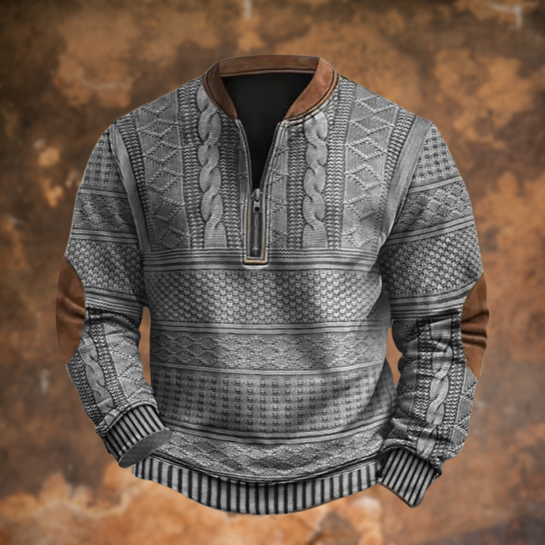 Men's jumper | Practical quarter zip & warming fit