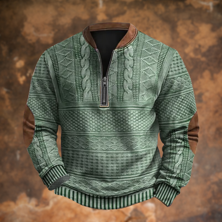 Men's jumper | Practical quarter zip & warming fit