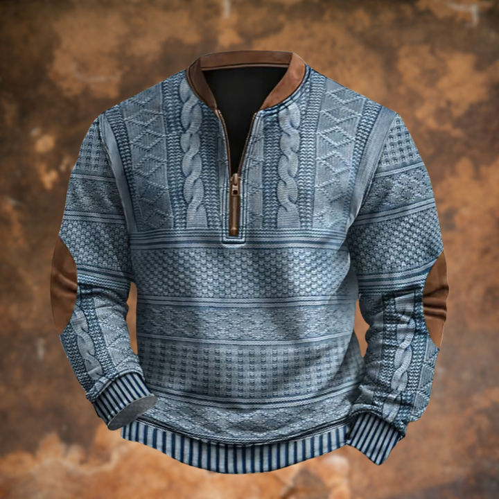 Men's jumper | Practical quarter zip & warming fit