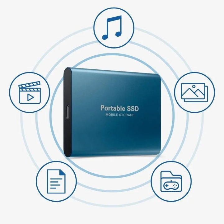 External SSD Fast Portable Storage with Large Capacity Options