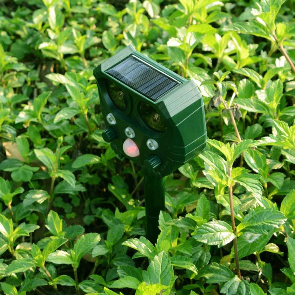 Solar Ultrasonic Pest Repeller for Gardens