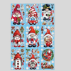 XL Window Sticker Set – Santa Theme (9 Sheets)