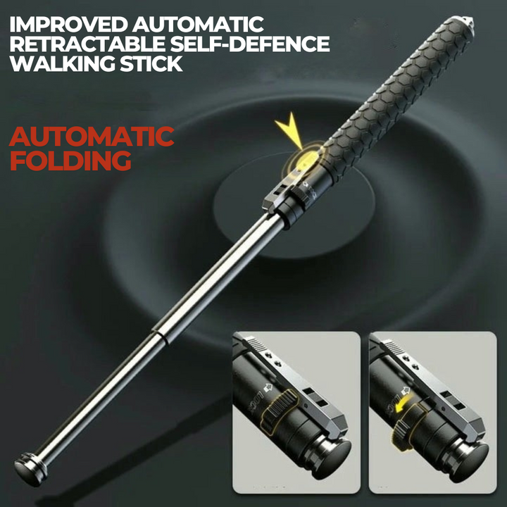 Automatic Self-Defence Walking Stick for Hiking and Urban Safety