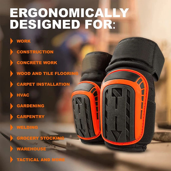 Professional Work Knee Pads | Heavy-Duty, Adjustable