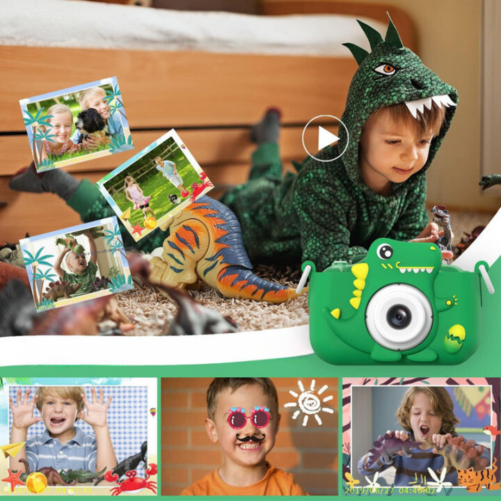 Kids' Camera with HD Function and Dinosaur Design for First Photography Adventures