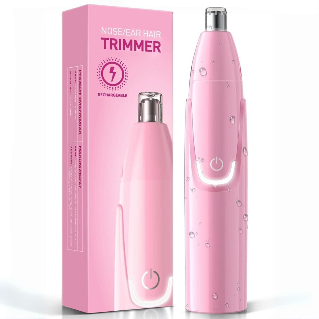 Rechargeable Nose and Ear Trimmer - Painless Facial Grooming