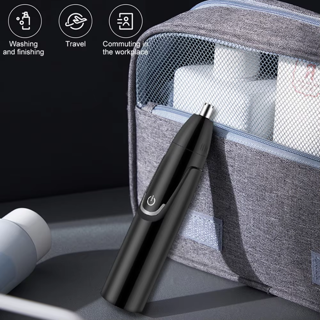 Rechargeable Nose and Ear Trimmer - Painless Facial Grooming