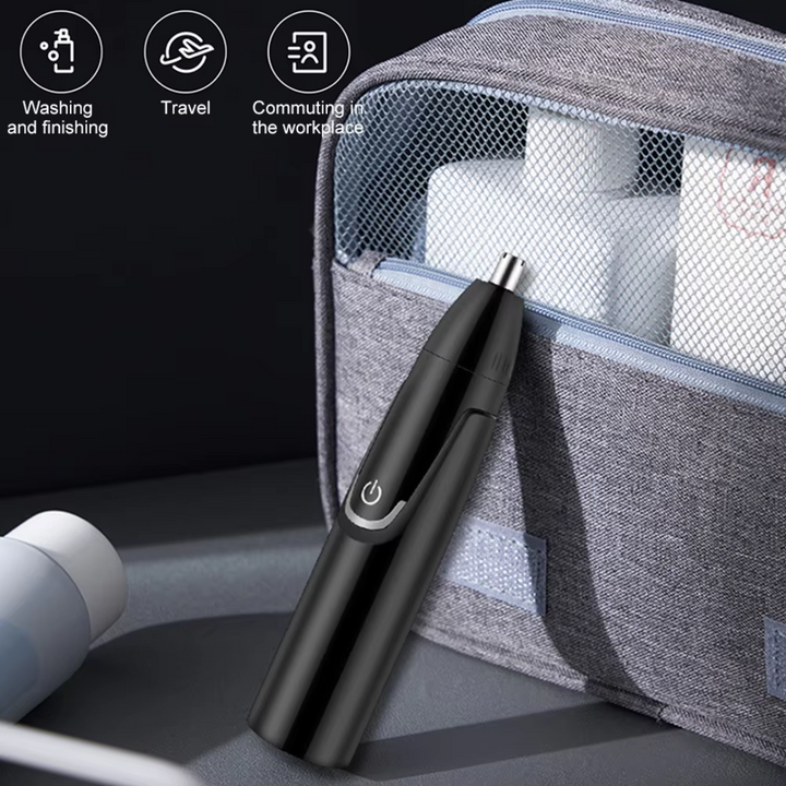 Rechargeable Nose and Ear Trimmer - Painless Facial Grooming
